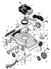 Mulcher Models Diagram and Parts List for 228511X8F 2004 Briggs and Stratton Lawn Mower